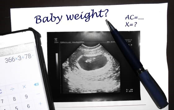 برای اندازه گیری وزن جنین اسکن طب